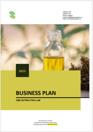 CBD Oil Extraction Lab Business Plan Template