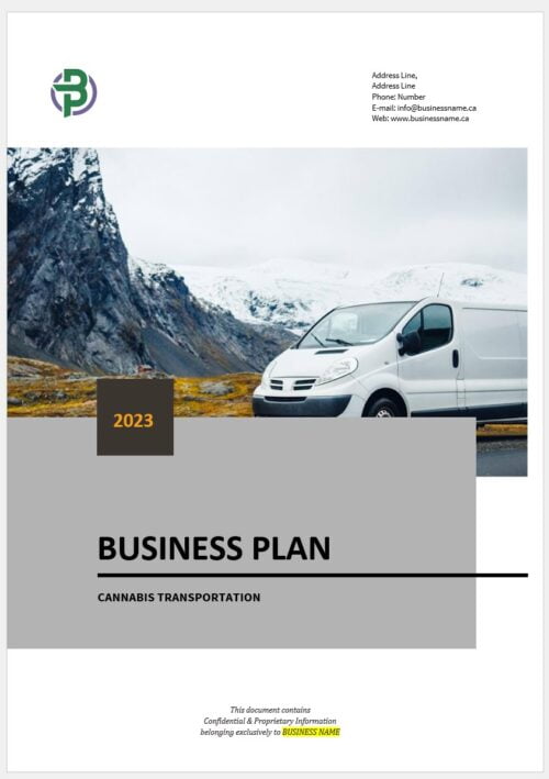 Cannabis Transportation Business Plan